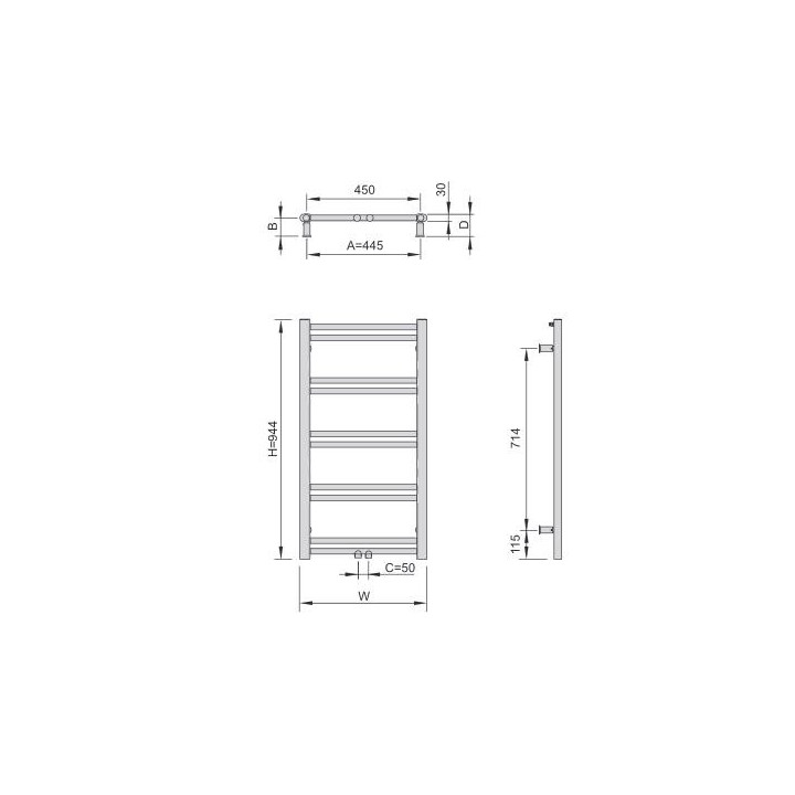 Radiátor Enix Hiacynt (HX) 55,5x158,3 cm - biely matnéný- sanitbuy.pl