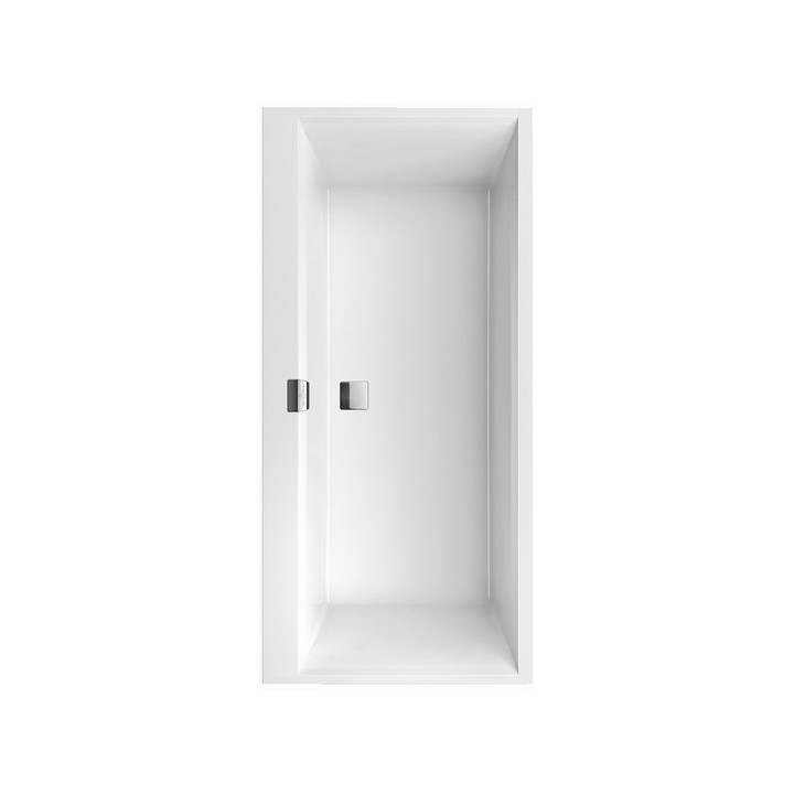 Vaňa obdĺžniková Villeroy&Boch Squaro Edge 12, 180x80 cm s nohami i systemem przlewowo-odtokovom, biela Alpin- sanitbuy.pl