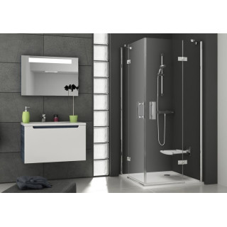 Sprchový kút obdĺžniková Ravak SmartLine SMSRV4 80x80x190 cm S povrchom AntiCalc, profile chróm sklo číre - sanitbuy.pl