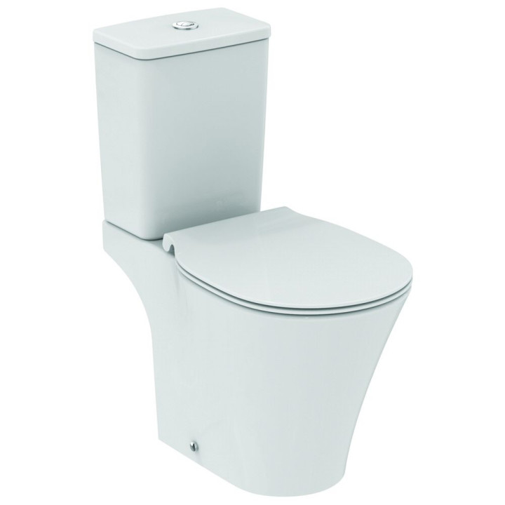 Klozetové sedátko s pozvoľným sklápaním Thin Ideal Standard Connect Air biela - sanitbuy.pl