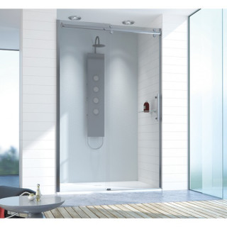 Dverí Posuvné Sanplast Altus D2/ALTIIa-110-120 profil Chróm, Strieborná Lesklý, sklo Grafit- sanitbuy.pl