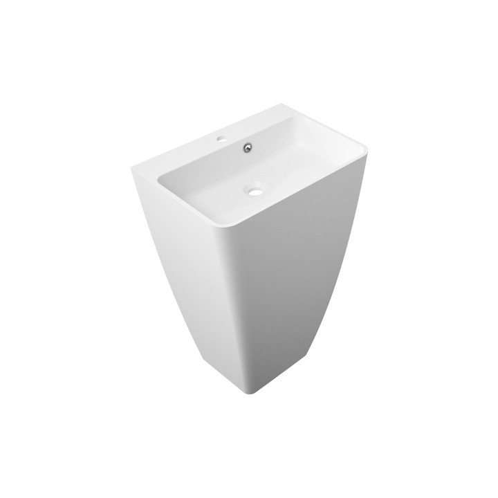 Umývadlo voľne stojaca Omnires Parma Marble+ 55 cm x 85 cm x 43 cm biela- sanitbuy.pl