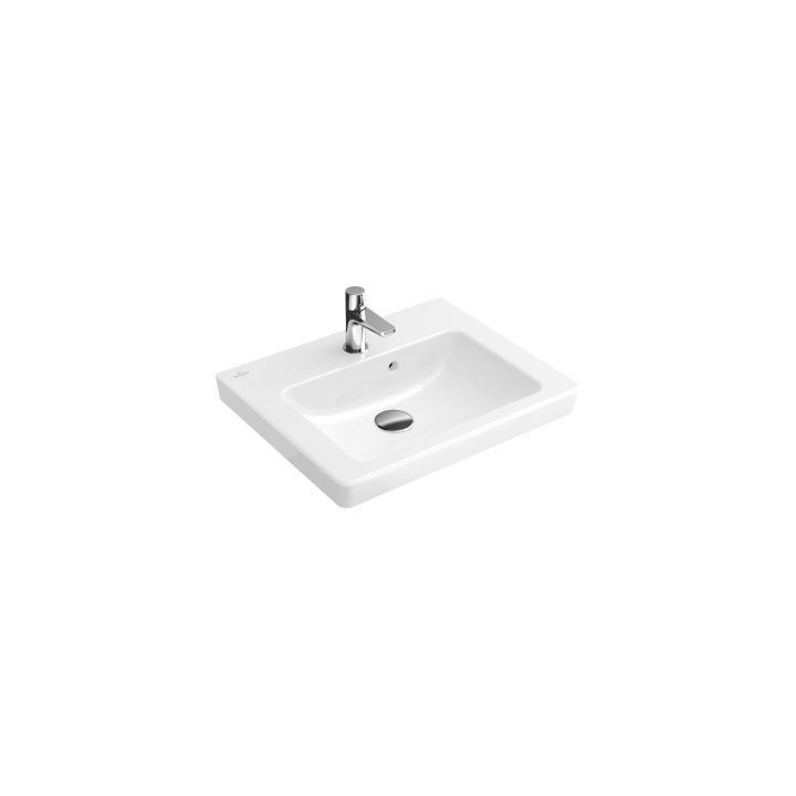 Umývadlo obdĺžniková Villeroy & Boch Subway 2.0 50x40 cm brúsená S povrchom CeramicPlus, biela- sanitbuy.pl
