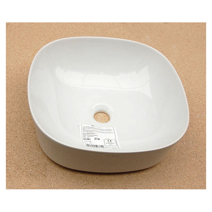 Umývadlo 42 cm na dosku biela Art Ceram Ghost- sanitbuy.pl