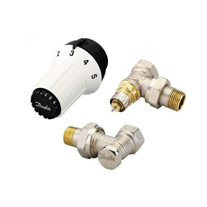 Súprava Danfoss VHX-Duo rohový - chróm- sanitbuy.pl