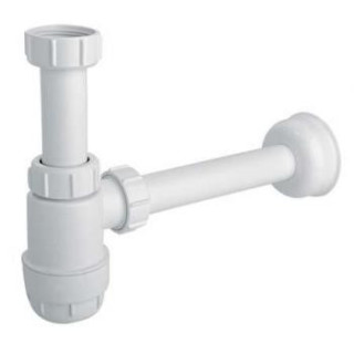 Sifón umývadlový McAlpine nízky PCV, biely- sanitbuy.pl