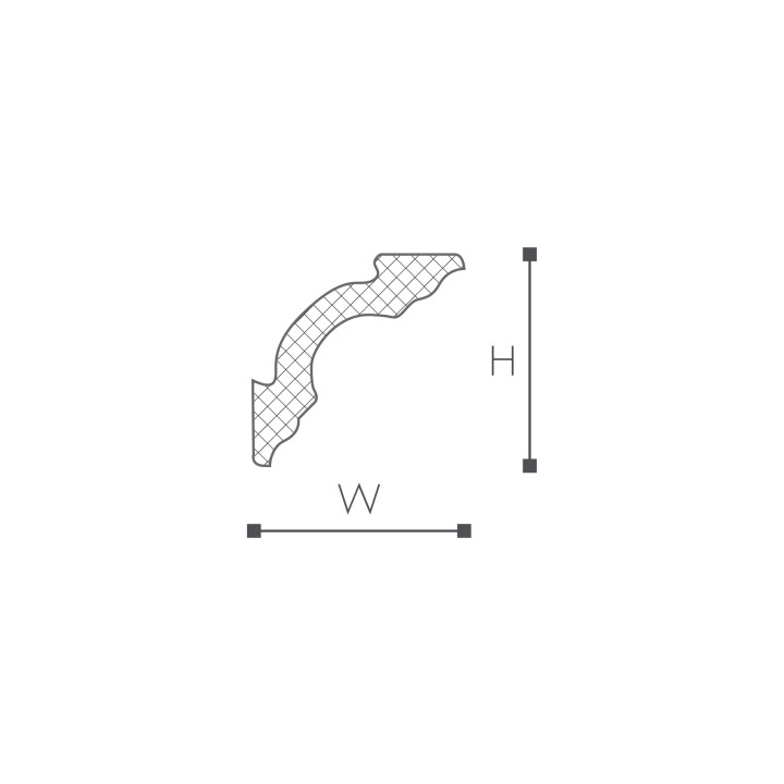 Listwa przysufitowa NMC Nomastyl 50x50x2000 mm- sanitbuy.pl