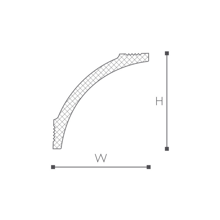 Listwa przysufitowa NMC Nomastyl 82x82x2000 mm- sanitbuy.pl
