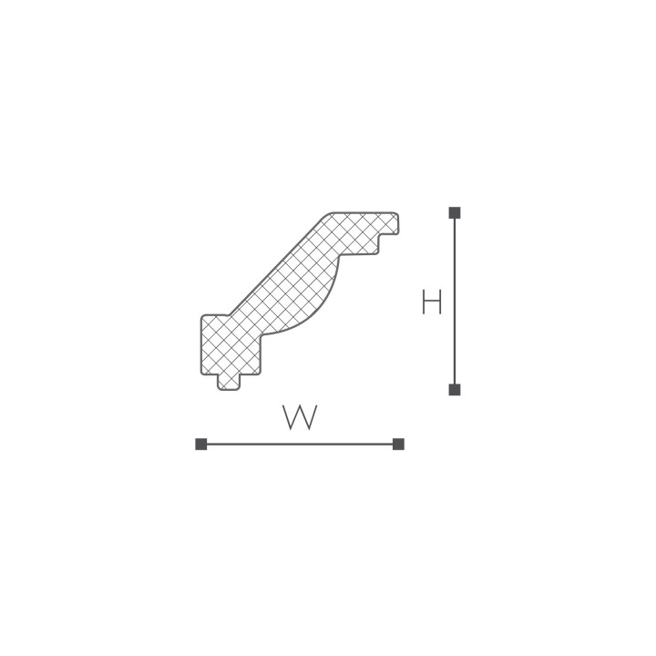 Listwa przysufitowa NMC Nomastyl 45x50x2000 mm- sanitbuy.pl