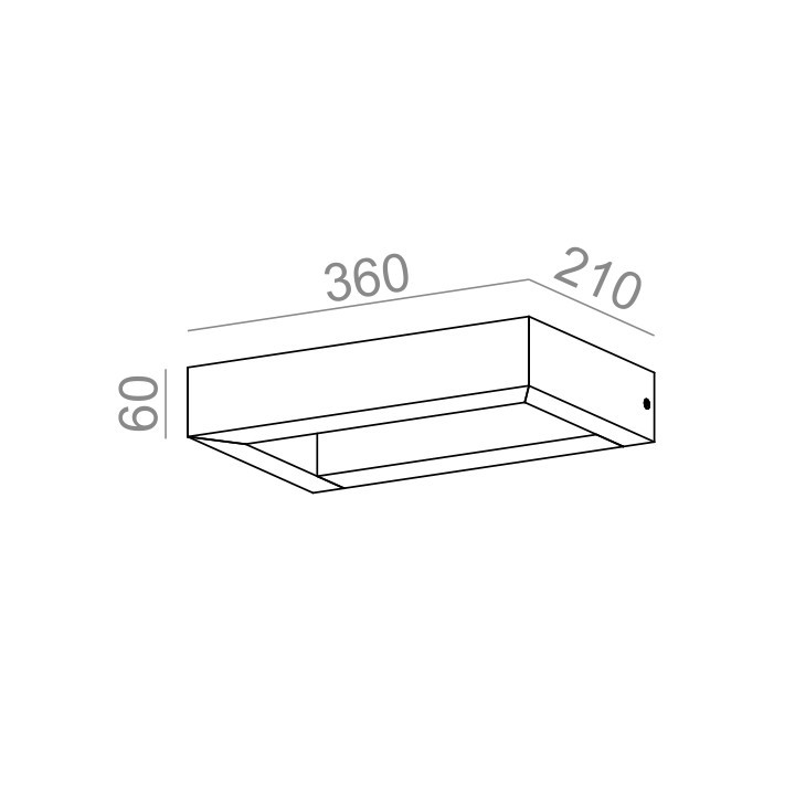 Nástenné svietidlo AQForm Basket LED, biely matnéný- sanitbuy.pl