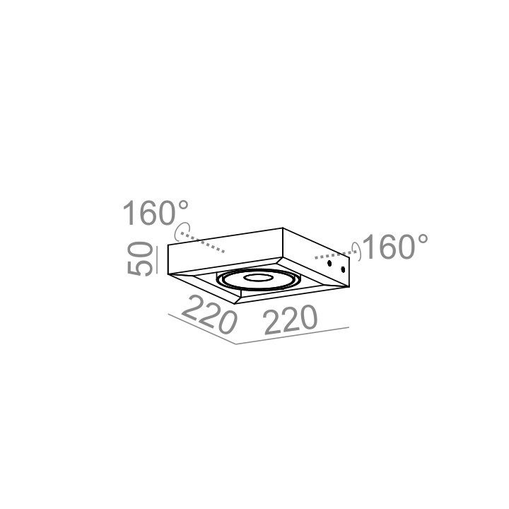 Nástenné svietidlo AQForm Cadra 111x1 QRLED, biely matnéný- sanitbuy.pl