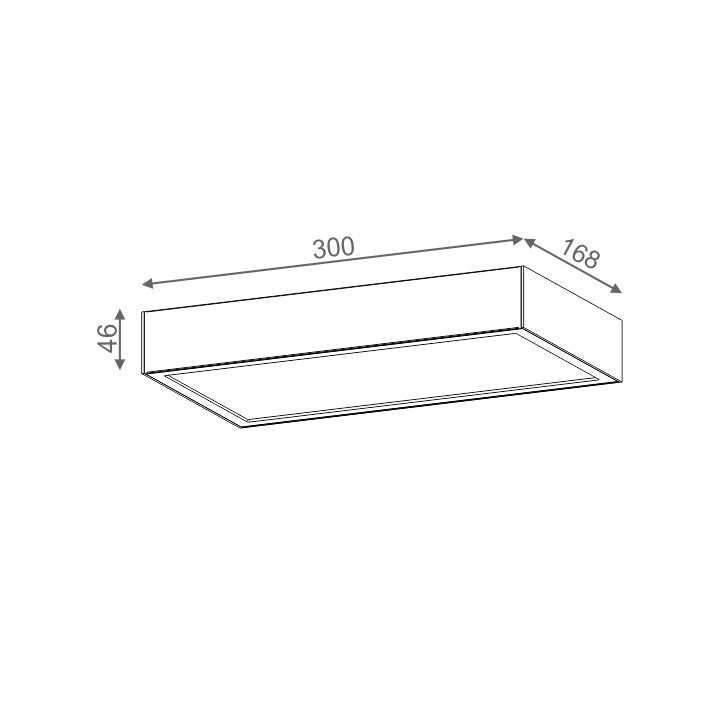 Nástenné svietidlo AQForm Smart Panel GL square LED, biely matnéný- sanitbuy.pl