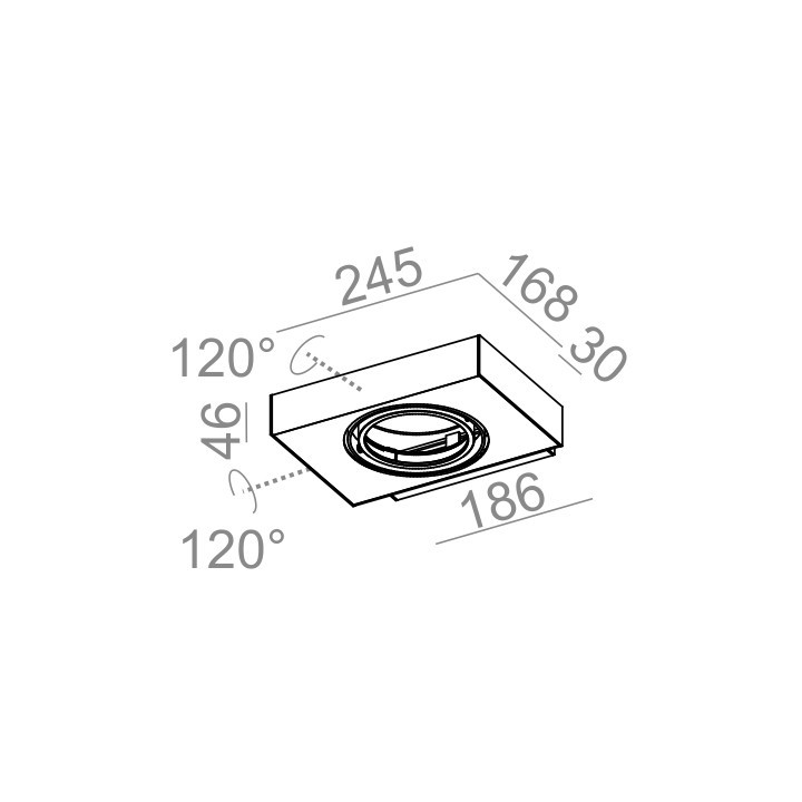 Nástenné svietidlo AQForm Sleek 111x1 QRLED, biely matnéný- sanitbuy.pl
