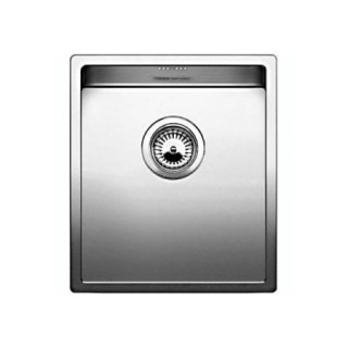 Drez oceľový jednokomorowy Blanco Claron 180-U 22x44 cm závesné, bez automatickej zátky, oceľový - sanitbuy.pl