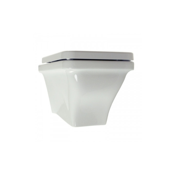 Muszla klozetowa misa WC Scarabeo Butterfly závesné 52,5x36,5x34 cm, biela - sanitbuy.pl