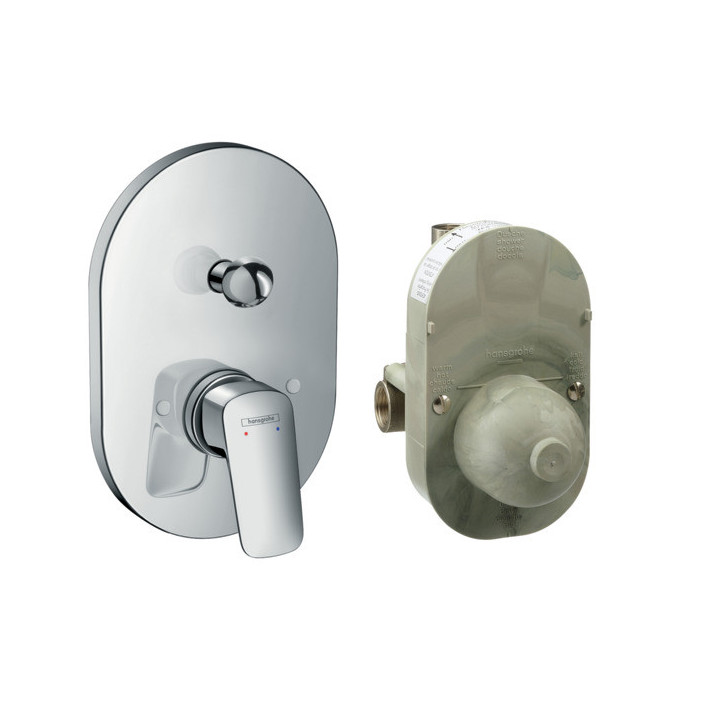 Súprava Hansgrohe Logis s batériou wannową i elementom podomietkovým, chróm- sanitbuy.pl