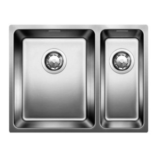 Drez oceľový półtorakomorowy Blanco Andano 340/180-U 58,5x44 cm závesné pravé komora, bez automatickej zátky, oceľový - sanitbuy