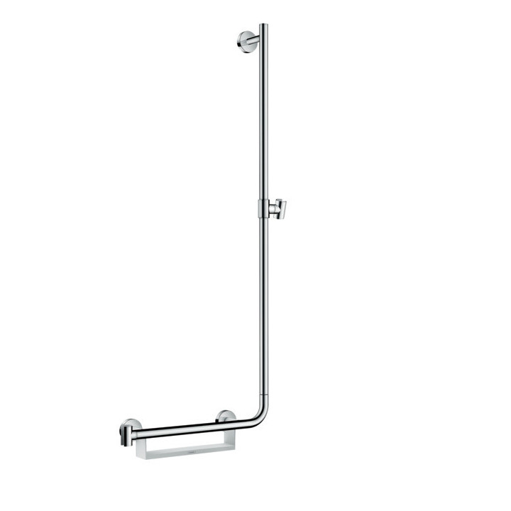 Sprchová tyč Hansgrohe Unica Comfort 1,10m levý, biely/chróm- sanitbuy.pl