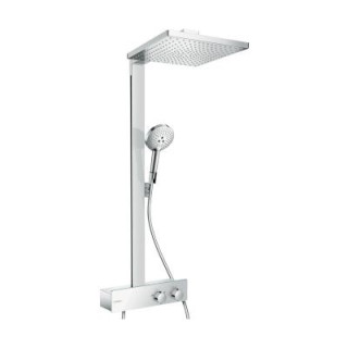 Sprchový set s termostatom Hansgrohe Raindance E 300 1jet 350 ST s hlavovou sprchou chróm - sanitbuy.pl