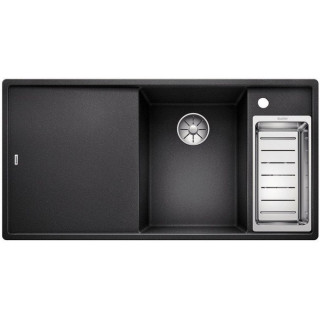 Zlew konglomeratowy + sedátko szaklana AXIA III 5 S Blanco Silgranit InFino 470x915 mm kávový- sanitbuy.pl