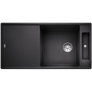 Zlew konglomeratowy + sedátko Sklenené AXIA III 6 S Blanco Silgranit pravé komora 1000x510mm kávový- sanitbuy.pl