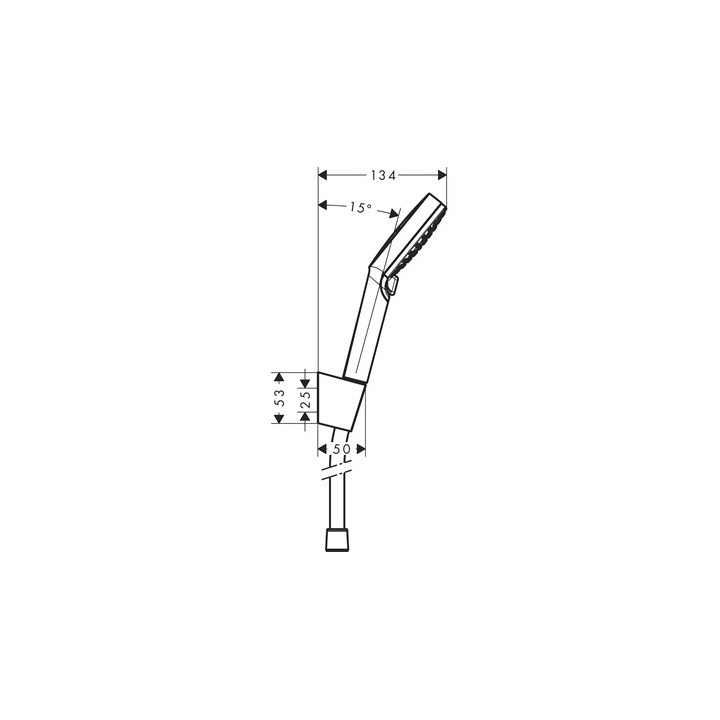Sprchový set Hansgrohe Crometta Vario/Porter biely/chróm - sanitbuy.pl