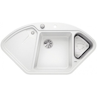 Zlew konglomeratowy DELTA II Blanco Silgranit s automatickým uzáverom i InFino1057x575mm perłowoszary- sanitbuy.pl