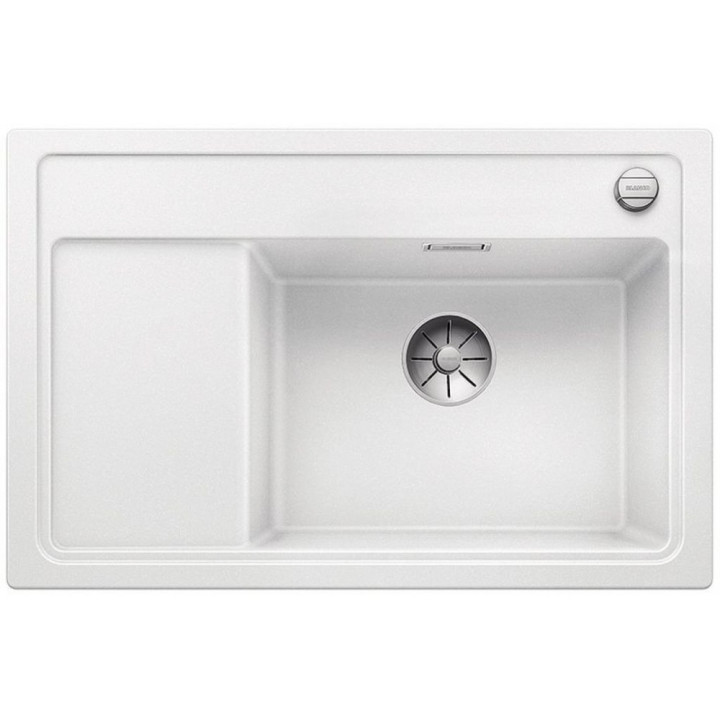 Zlew konglomeratowy ZENAR XL 6 S InFino Blanco Silgranit 780x510mm komora pravé s uzáverom perłowoszary- sanitbuy.pl