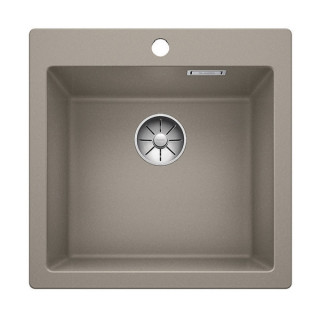 Zlew konglomeratowy Pleon 5 Blanco Silgranit 515x510 mm zátka InFino z sitkiem, šampanské- sanitbuy.pl