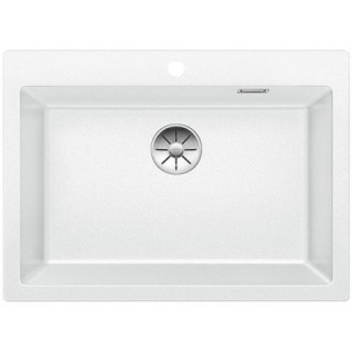 Blanco Pleon 8 Drez granitowy Silgranit PuraDur jednokomorowy 70x51 cm bez automatickej zátky, perłowoszary- sanitbuy.pl