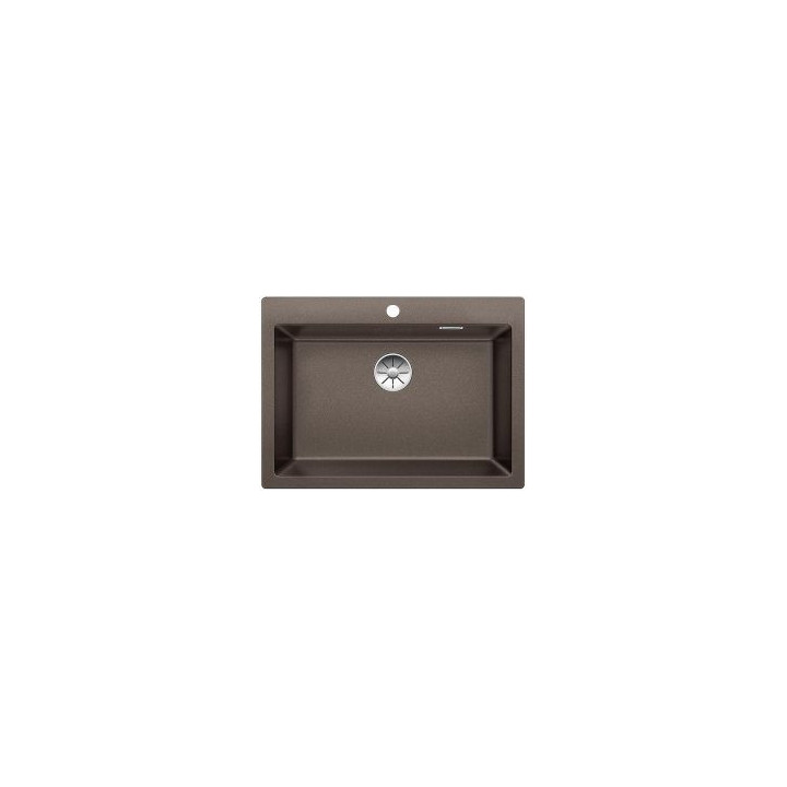 Blanco Pleon 8 Drez granitowy Silgranit PuraDur jednokomorowy 70x51 cm bez automatickej zátky, kávový- sanitbuy.pl