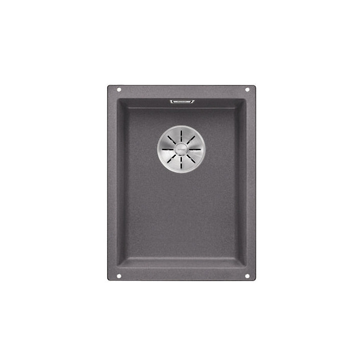 Zlew podblatowy Blanco Siligranit InFino 19x40cm bez automatickej zátky, antracit- sanitbuy.pl