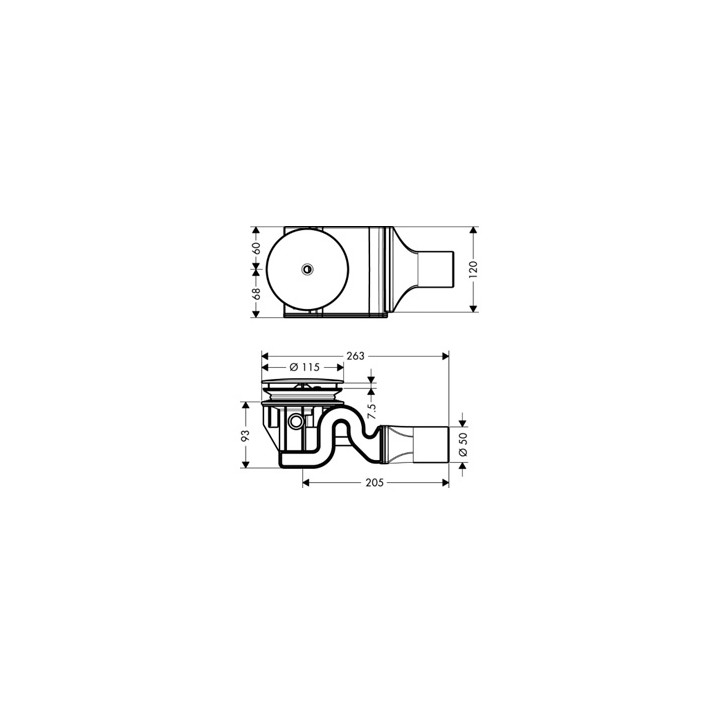 Komplet odpływowy Hansgrohe Raindrain 90 XXL- sanitbuy.pl