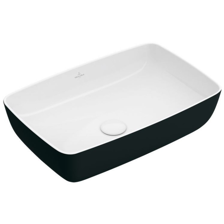 Umývadlo na postavenie na dosku Villeroy & Boch Artis ,58x38,  bez prepadu,  TitanCeram, coal black
