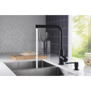 Drezová batéria Bergen Inox, čierna matnéný