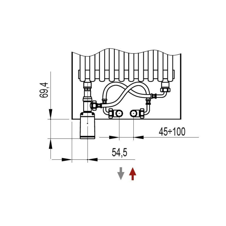 Radiátor Irsap Tratto 120x45 cm - barva radu Special- sanitbuy.pl
