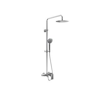 Sprchový set Excellent Actima Rain Clear Slim s batériou termostatickou na stěnu, chróm