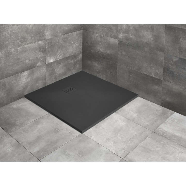 Sprchová vanička Radaway Kyntos C, 90x90, antracytowy