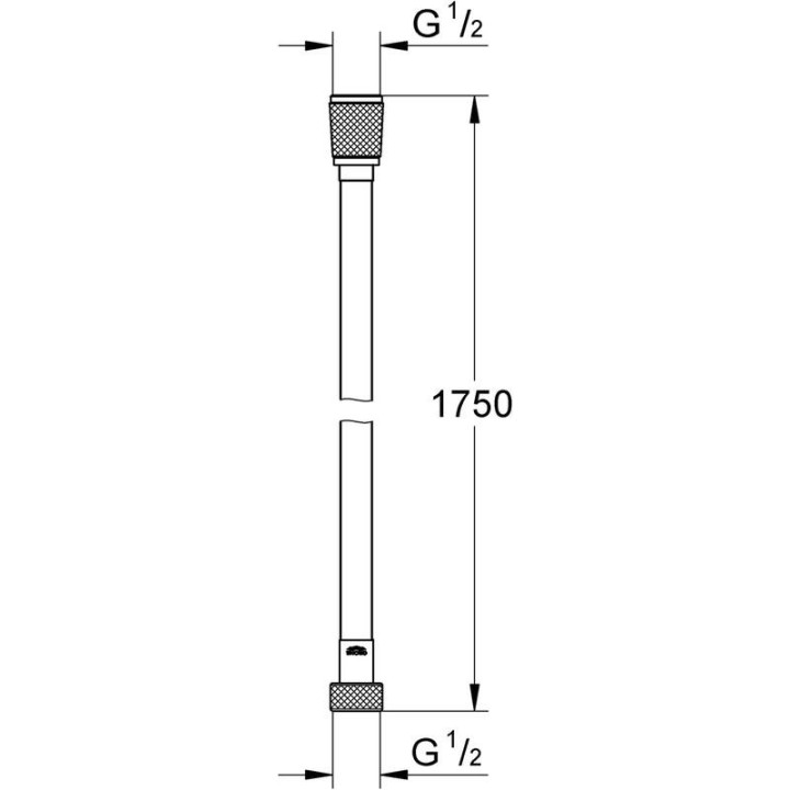 Hadica sprchový Grohe Silverfles 1,75m - supersteel