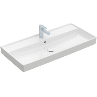 Umývadlo nábytkové dvojitý Villeroy&Boch Collaro, 130x47cm, z prepadom, biela