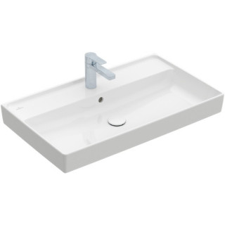 Umývadlo nábytkové dvojitý Villeroy&Boch Collaro, 130x47cm, z prepadom, biela
