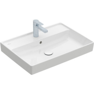 Umývadlo nábytkové dvojitý Villeroy&Boch Collaro, 130x47cm, z prepadom, biela