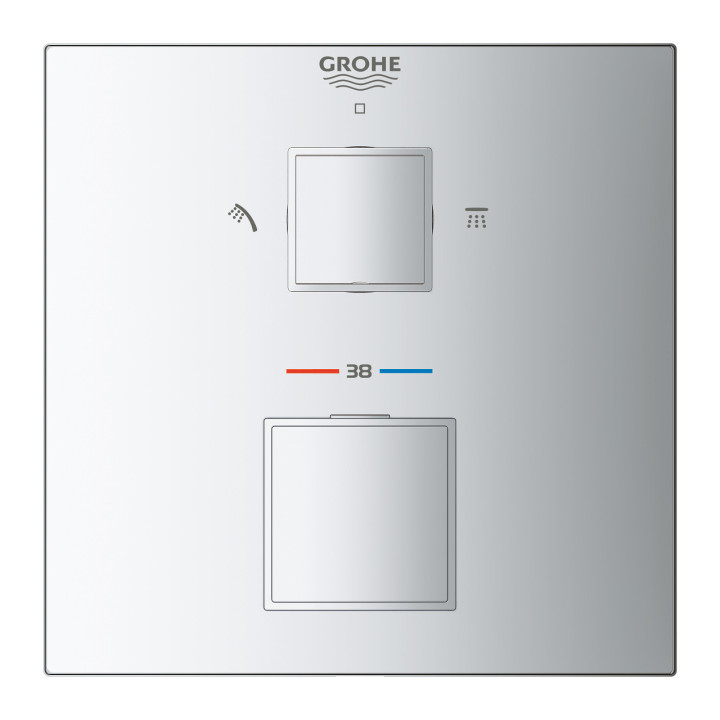 Batéria sprchová podomietková Grohe Lineare, páková, chróm