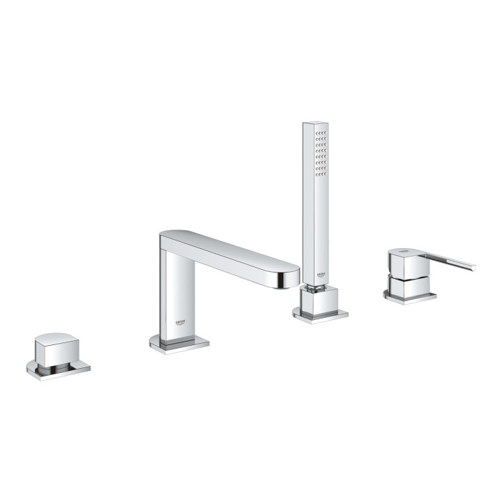 Vaňová batéria  4-otvorová Grohe Plus, na postavení, so sprchovým systemom, chróm