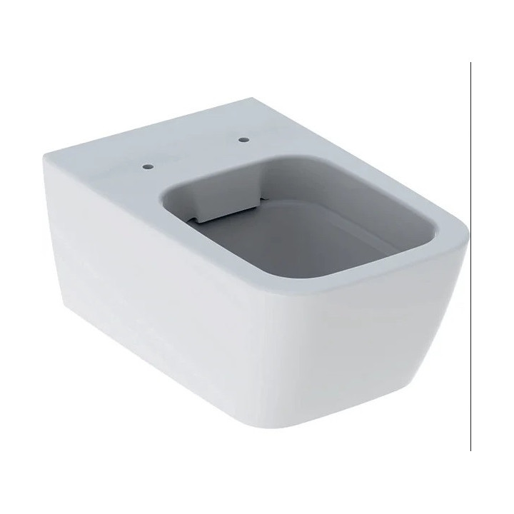 Závesné wc WC Geberit Icon Square Rimfree, skryté mocowania, biela