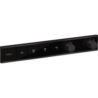 Batéria termostatická Hansgrohe RainSelect, podomietková, 2 prijímače, čierna matnéný