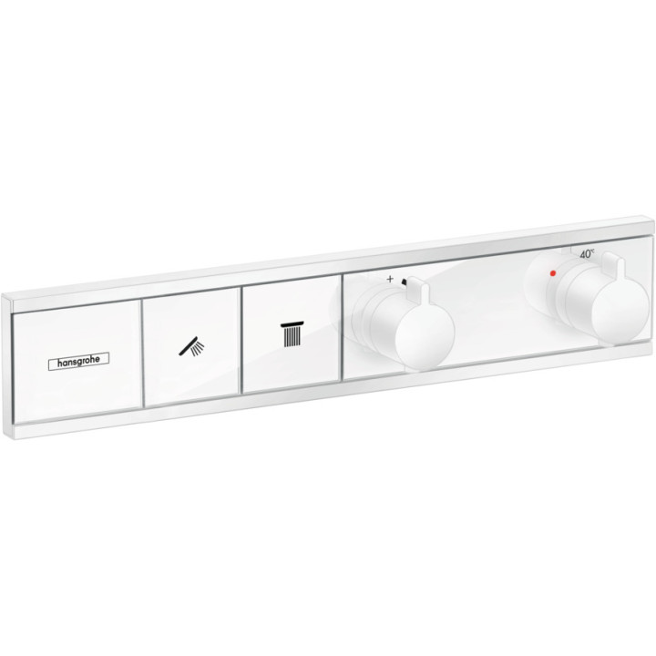 Batéria termostatická Hansgrohe RainSelect, podomietková, 2 prijímače, čierna matnéný