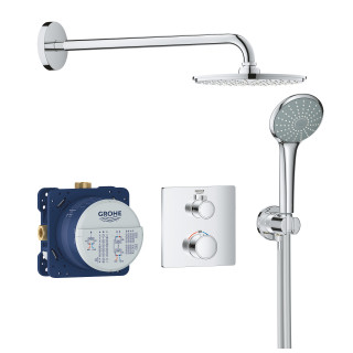 Sprchový set Grohe Tempesta 210, podomietkový, Batéria termostatická, chróm