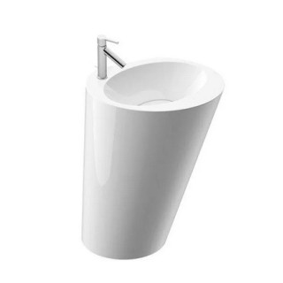 Umývadlo voľne stojaca Marmorin Amos S 582x370x580 mm bez otvoru/s otvorom na batérie, bez prepadu biela 