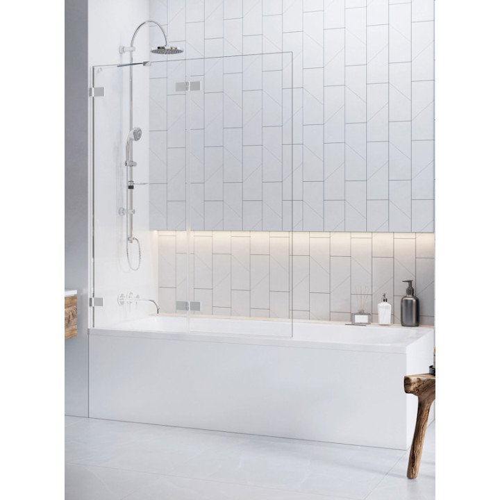 Vaňová zástena Radaway Euphoria PNJ 60, sklo číre, 600-610x1500mm, profil chróm